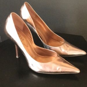 Rose gold pumps